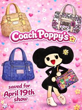 Coach Poppy Y2K Floral Graffiti Glam Tote